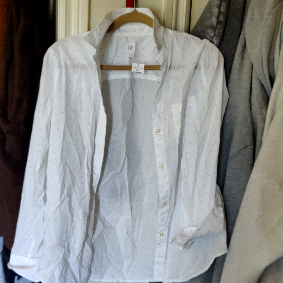 White Dots Button Down